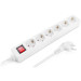REAL-EL Мережевий фільтр живлення REAL-EL RS-6 Protect M 5m, white (EL122300035)