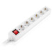 REAL-EL Мережевий фільтр живлення REAL-EL RS-6 Protect M 5m, white (EL122300035)