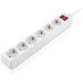 REAL-EL Мережевий фільтр живлення REAL-EL RS-6 Protect M 5m, white (EL122300035)