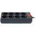 REAL-EL Мережевий фільтр живлення REAL-EL RS-8 Protect 5m, black (EL122300024)