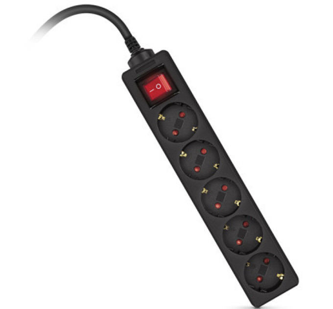 REAL-EL Мережевий фільтр живлення REAL-EL RS-Protect M 1.8m, black (EL122300026)