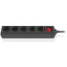 REAL-EL Мережевий фільтр живлення REAL-EL RS-Protect M 1.8m, black (EL122300026)