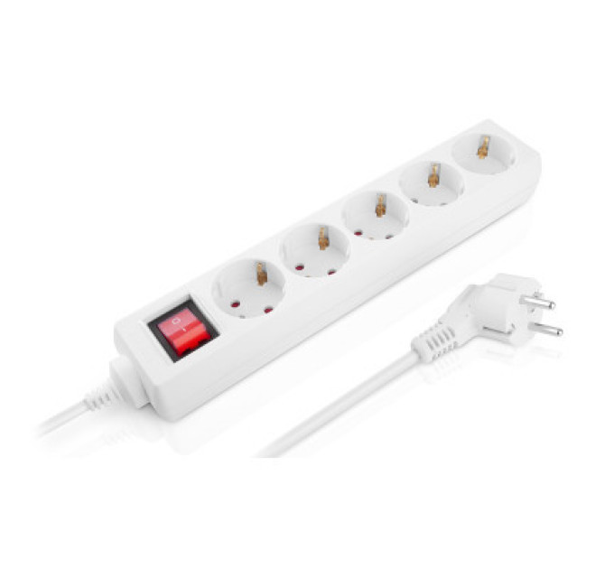 REAL-EL Мережевий фільтр живлення REAL-EL RS-Protect M 1.8m, white (EL122300025)
