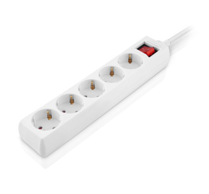 REAL-EL Мережевий фільтр живлення REAL-EL RS-Protect M 1.8m, white (EL122300025)