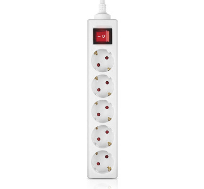 REAL-EL Мережевий фільтр живлення REAL-EL RS-Protect M 1.8m, white (EL122300025)