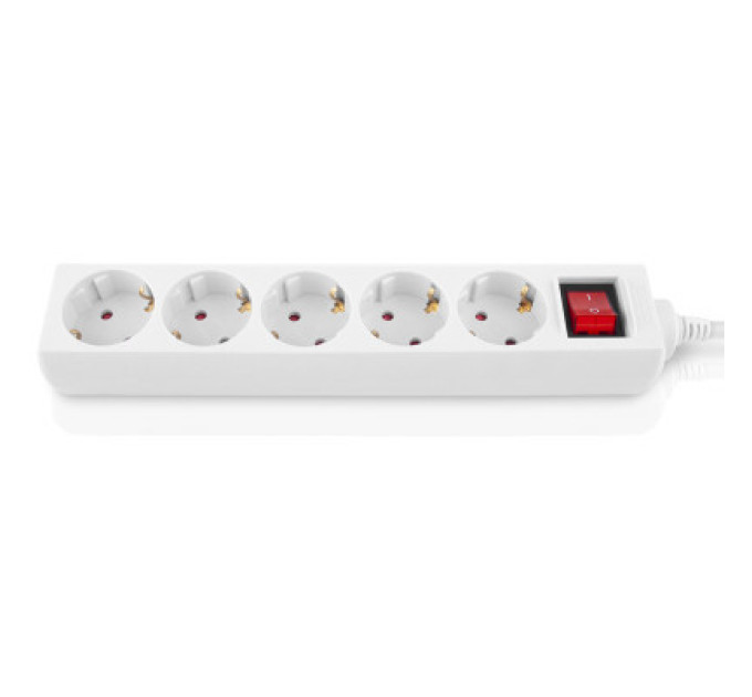 REAL-EL Мережевий фільтр живлення REAL-EL RS-Protect M 5m, white (EL122300029)