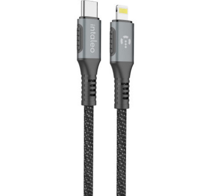 Intaleo Дата кабель USB-C to Lightning 1.2m CBGPD30WTL1 30W grey Intaleo (1283126518089)