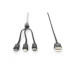 Digitus Дата кабель USB 2.0 AM to Lightning + Micro 5P + Type-C 1.0m charge only Digitus (AK-300160-010-S)