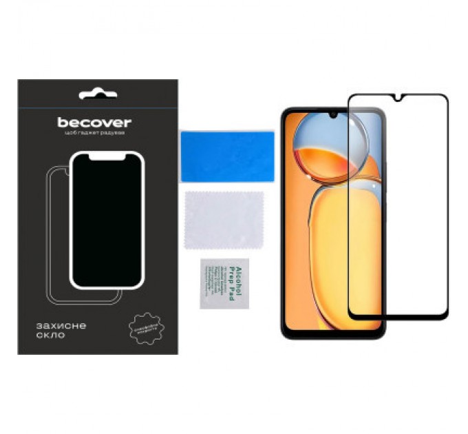 BeCover Скло захисне BeCover Xiaomi Redmi 13C / Poco C65 Black (710491)