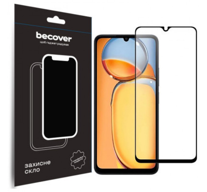 BeCover Скло захисне BeCover Xiaomi Redmi 13C / Poco C65 Black (710491)