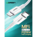 Ugreen Дата кабель USB-C to Lightning 2.0m US1713A Nickel Plating ABS Shell White Ugreen (60749)
