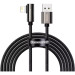 Baseus Дата кабель USB 2.0 AM to Lightning 2.0m CALCS 2.4A 90 Legend Series Elbow Black Baseus (CALCS-A01)