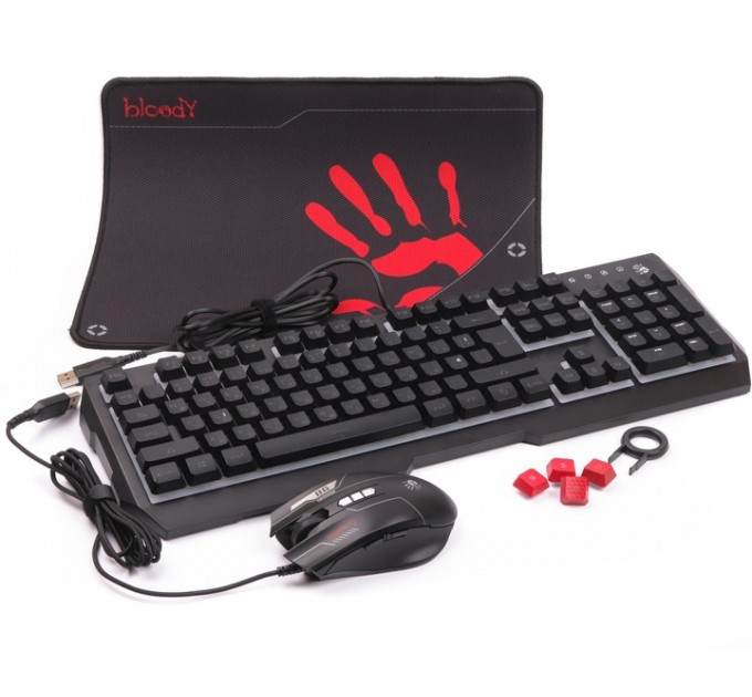 A4Tech Комплект (клавіатура, мишка) A4Tech B1700 Bloody Black