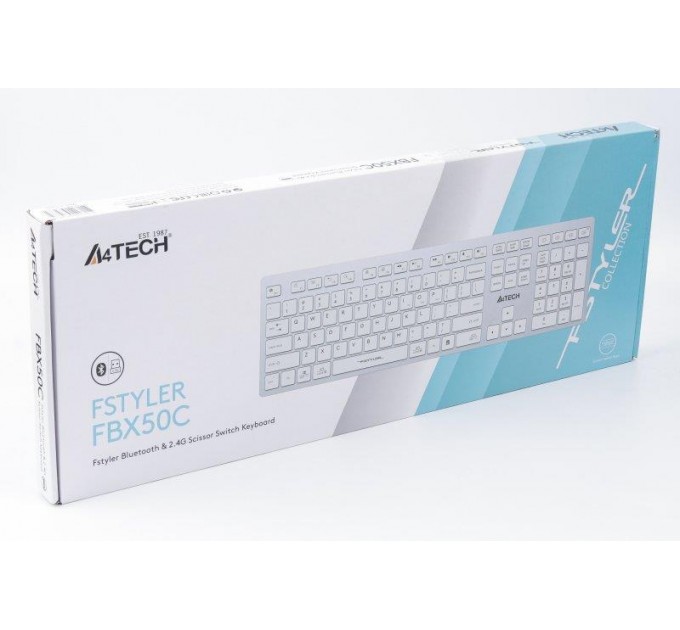 A4Tech Клавіатура A4Tech Fstyler FBX50C White
