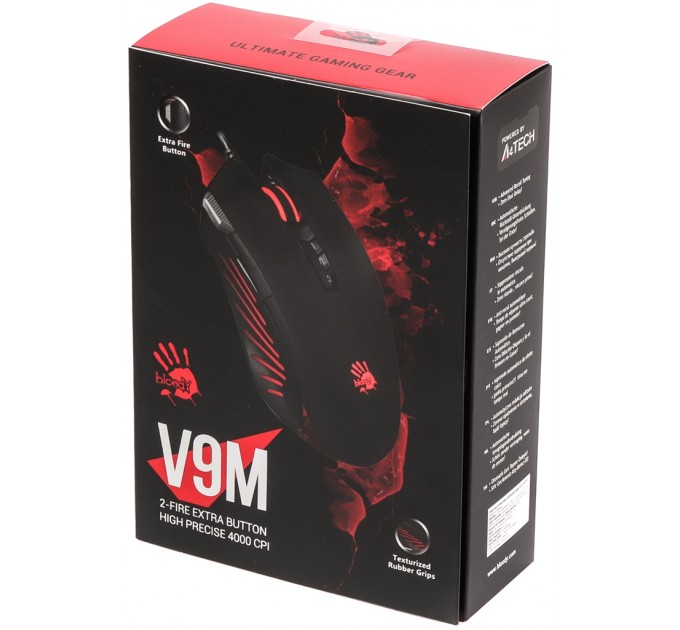 A4Tech Мишка A4Tech V9M Bloody Black Extra Fire Button