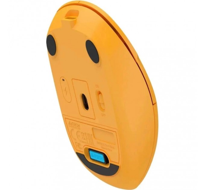A4Tech Миша бездротова A4Tech FG15CS Air2 Yellow