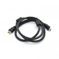Ritar Кабель мультимедійний HDMI M to HDMI M 1.0m V1.4 4K black Ritar (HDMI(M)/(M)V1.4-1m-348P)