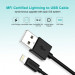 Choetech Дата кабель USB 2.0 AM to Lightning 1.8m 2.1A MFI Black Choetech (IP0027-BK)