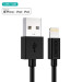 Choetech Дата кабель USB 2.0 AM to Lightning 1.8m 2.1A MFI Black Choetech (IP0027-BK)