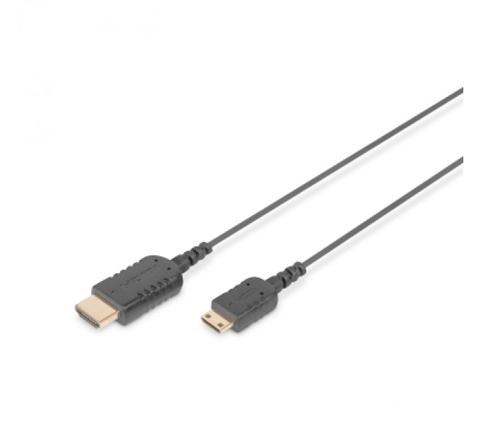 Digitus Кабель мультимедійний HDMI M to HDMI mini M 2.0m black Digitus (DB-330121-020-S)