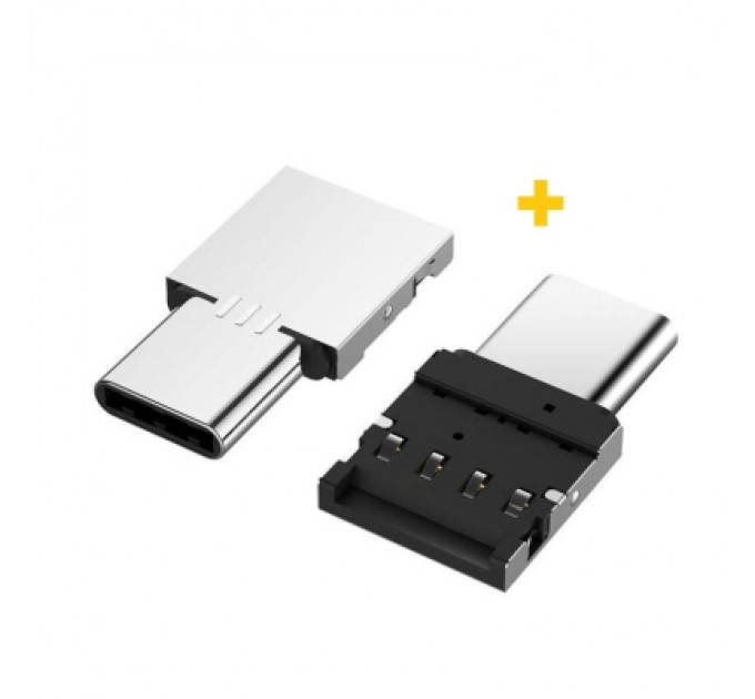 XoKo Дата кабель OTG USB 2.0 AF to USB-C silver XoKo (XK-AC045-SL2)