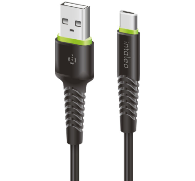Intaleo Дата кабель USB 2.0 AM to Type-C 2.0m CBFLEXT2 Black Intaleo (1283126521423)
