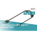 Digitus Дата кабель USB 2.0 AM to Type-C 1.0m (0.32m) spiral black Digitus (AK-300430-006-S)