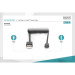 Digitus Дата кабель USB 2.0 AM to Type-C 1.0m (0.32m) spiral black Digitus (AK-300430-006-S)