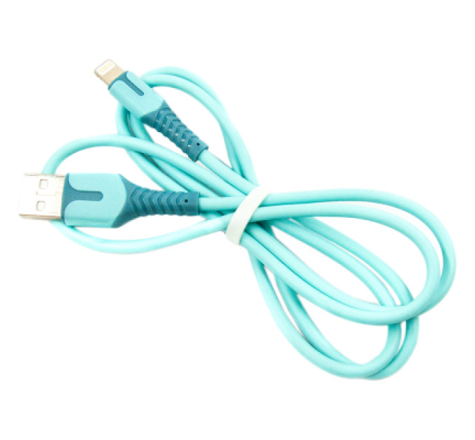 Dengos Дата кабель USB 2.0 AM to Lightning 1.0m blue Dengos (PLS-L-IND-SOFT-BLUE)