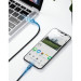 Baseus Дата кабель USB-C to Lightning 1.0m 18W 2.1A Cafule Black-Grey Baseus (CATLKLF-G1)