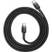 Baseus Дата кабель USB-C to USB-C 1.0m 3A 60W Cafule Black Baseus (CATKLF-GG1)