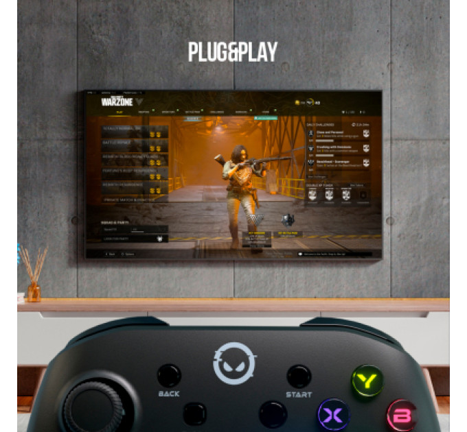 Lorgar Геймпад Lorgar TRIX-510 PC iOS13 Android PS3 Bluetooth Black (LRG-GP510)