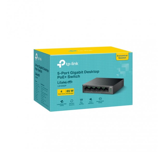 TP-Link 5-портовий гігабітний комутатор, LS105GP TP-LINK