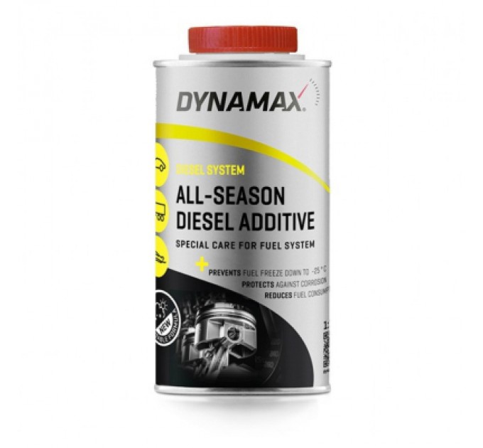 DYNAMAX Присадка автомобільна DYNAMAX ALL SEASON DIESEL ADDIT 500мл (500070)