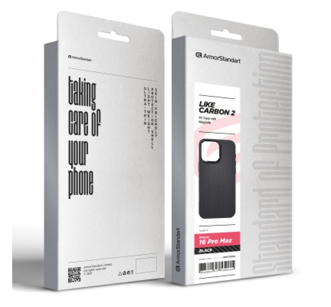 Armorstandart Чохол до мобільного телефона Armorstandart LikeCarbon2 MagCase для Apple iPhone 16 Pro Max Black (ARM83808)