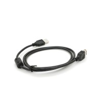 Дата кабель USB 2.0 AM/AF 1.0m ferrite black Voltronic (YT-AM/AF-1.0B)