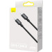 Baseus Дата кабель USB-C to USB-C 1.0m 5A Black Baseus (CATYS-B01)