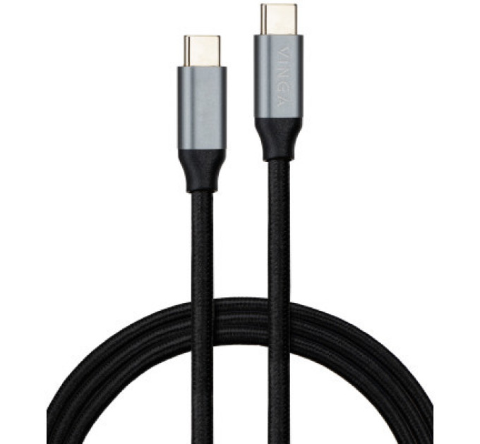 Vinga Дата кабель USB-C to USB-C 1.5m USB3.2 Gen2 100W 10GBps Nylon Vinga (VCPDCU3215)