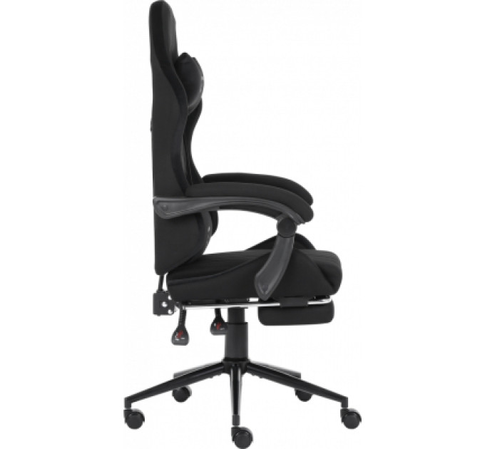 GT Racer Крісло ігрове GT Racer X-2324 Black Suede (X-2324 Fabric Black Suede)