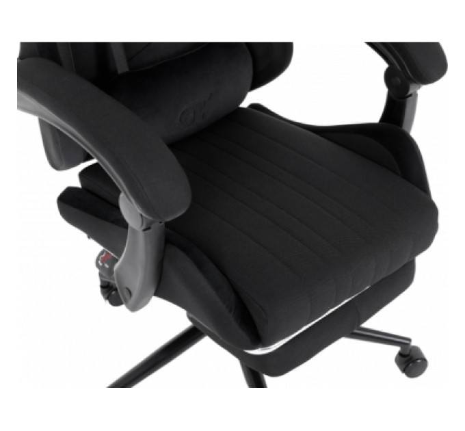 GT Racer Крісло ігрове GT Racer X-2324 Black Suede (X-2324 Fabric Black Suede)