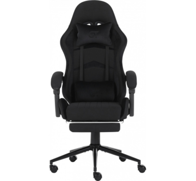 GT Racer Крісло ігрове GT Racer X-2324 Black Suede (X-2324 Fabric Black Suede)