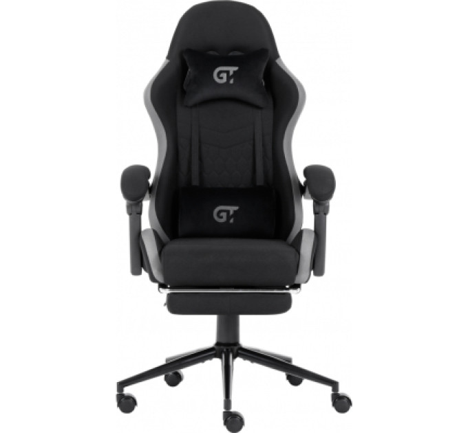 GT Racer Крісло ігрове GT Racer X-2324 Black/Gray (X-2324 Fabric Black/Gray)