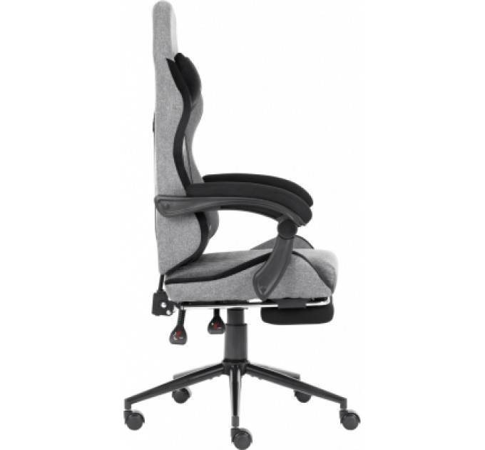GT Racer Крісло ігрове GT Racer X-2324 Gray/Black (X-2324 Fabric Gray/Black Suede)