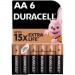 Duracell Батарейка Duracell AA лужні 6 шт. в упаковці (5007757)