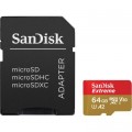 SanDisk Карта пам'яті SanDisk 64GB microSD class 10 UHS-I U3 Extreme (SDSQXAH-064G-GN6MA)
