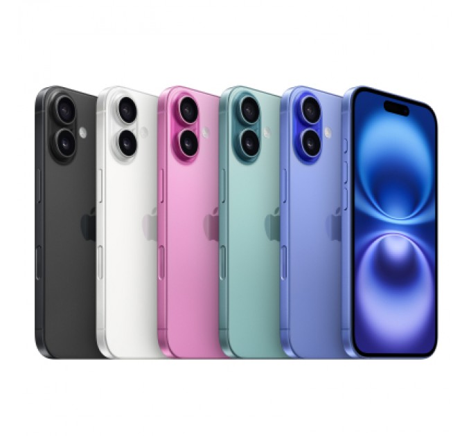 Apple Мобільний телефон Apple iPhone 16 128GB Pink (MYEA3)
