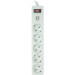 PowerPlant Мережевий фільтр живлення PowerPlant 5м, 5 розеток, USB 2.1A (JY-1056U/5) (PPSA10M50S5U)