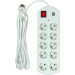 PowerPlant Мережевий фільтр живлення PowerPlant 5м, 10 розеток, USB, євро, 100% мідь (YS-N6065/5) (EX610556)