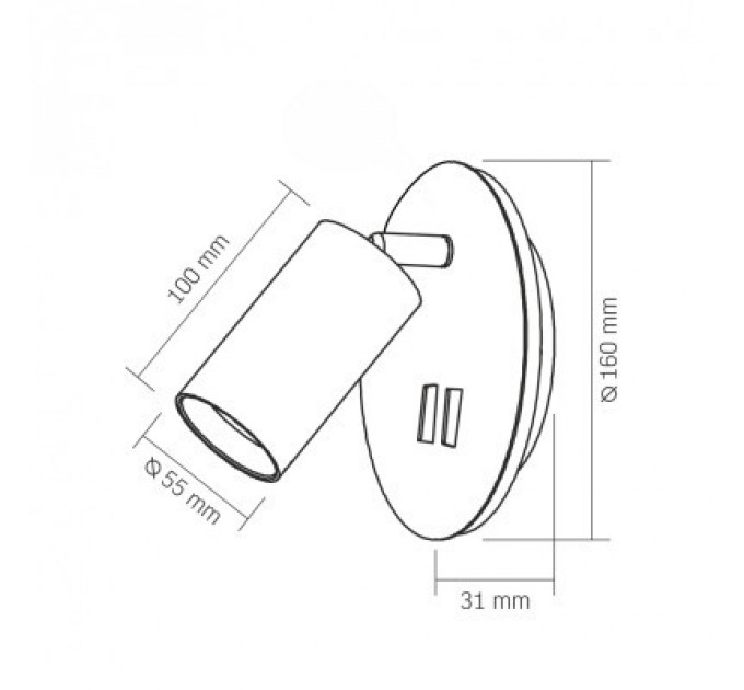 Videx Світильник точковий Videx VL-SPF24E-W