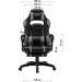 GT Racer Крісло ігрове GT Racer X-2749-1 Gray/Black Suede (X-2749-1 Fabric Gray/Black Suede)
